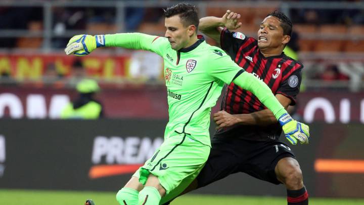 Milan 1-0 Cagliari, con gol del colombiano Carlos Bacca, quien no marcaba desde el mes de octubre. Milan asciende a la cuarta posición y se mete en la pelea por un cupo a Champions League.