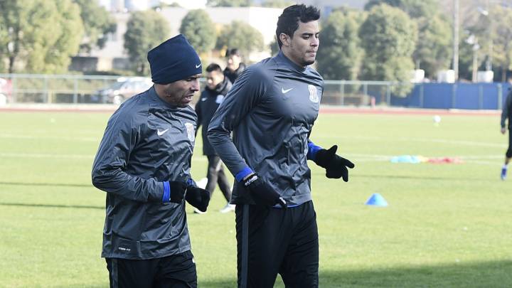 Giovanni Moreno y Carlos Tévez, la dupla que promete en el fútbol chino