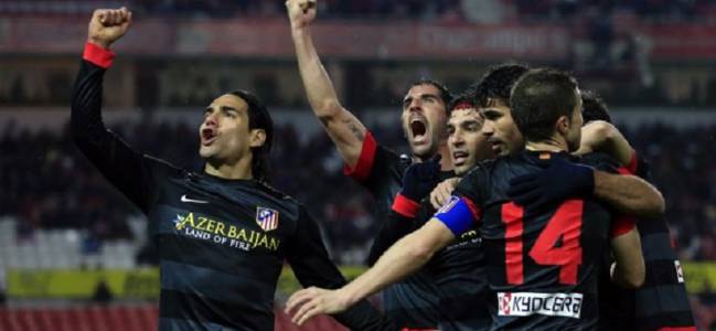 Falcao celebra el paso a la Final de la Copa del Rey