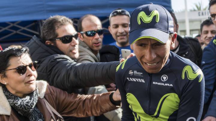 El colombiano Nairo Quintana, del Movistar, disputa la Vuelta a la Comunitat Valenciana hasta el domingo. Se prevé un duelo con Poels. El sábado se suben las rampas del 22% de Mas de la Costa.