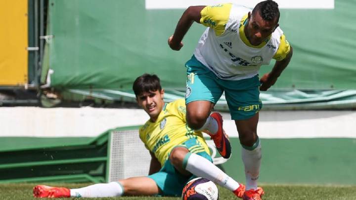 Miguel Ángel Borja ya entrena con el Palmeiras.
