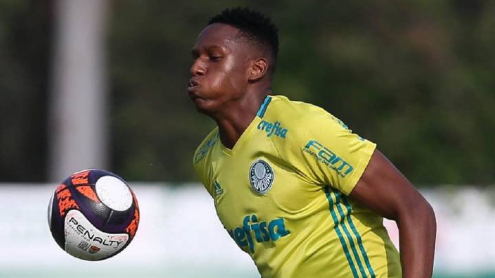 Yerry Mina es descartado para el primer partido de Palmeiras en Copa Libertadores porque debe pagar una fecha de expulsión por tarjeta roja con Santa Fe