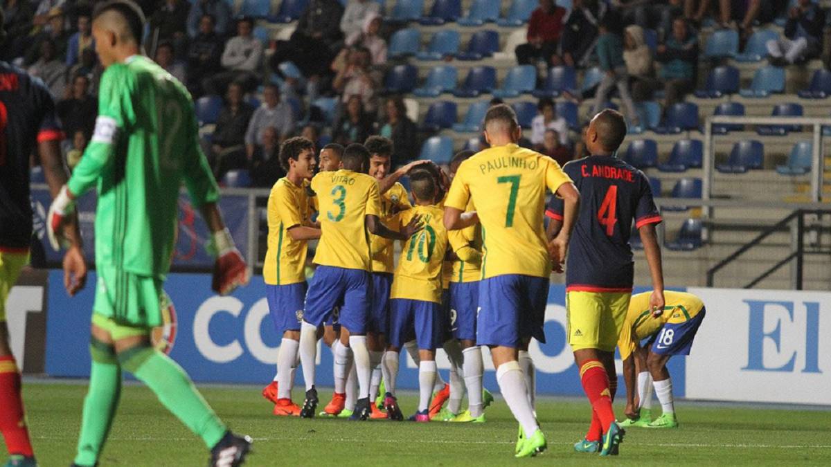 Colombia pierde ante Brasil en el Sudamericano sub 17 y aplaza su clasificación