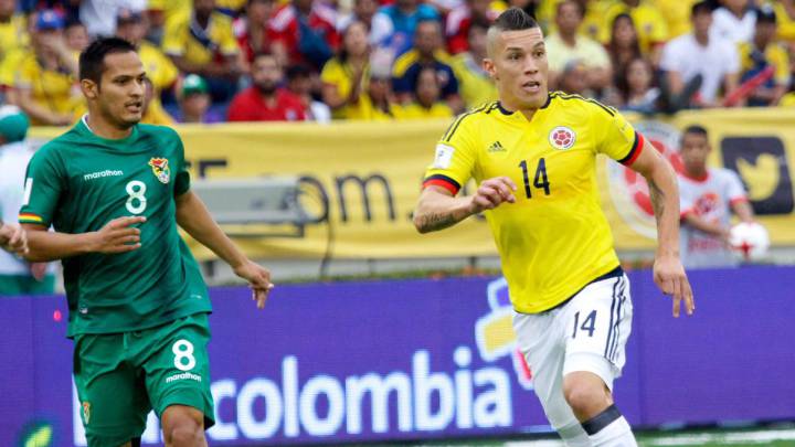 Mateus Uribe, jugador de la Selección Colombia