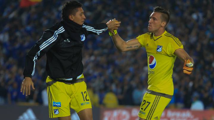 El médico de Millonarios, Fernando Pastrana: "Ramiro Sánchez sufrió un esguince en el hombro derecho y estará 10 días por fuera de las canchas"