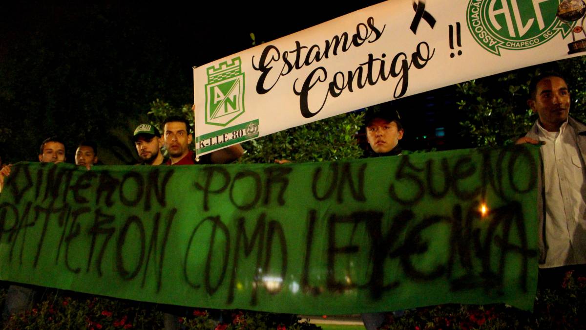 Chapecoense arriba a Medellín para el partido de Recopa Sudamericana.