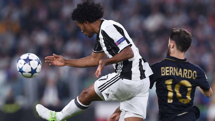 Juan Guillermo Cuadrado, volante de la Juventus, disputa este miércoles 17 de mayo ante Lazio la final de la Copa Italia 2016-2017 en el Olímpico de Roma