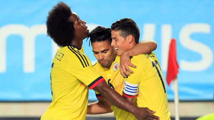 James Rodríguez y Falcao los mejores