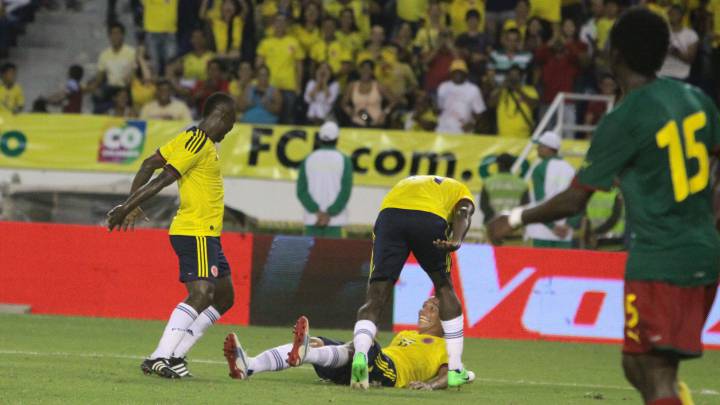 Colombia enfrentó a Camerún el 16 de octubre de 2012.