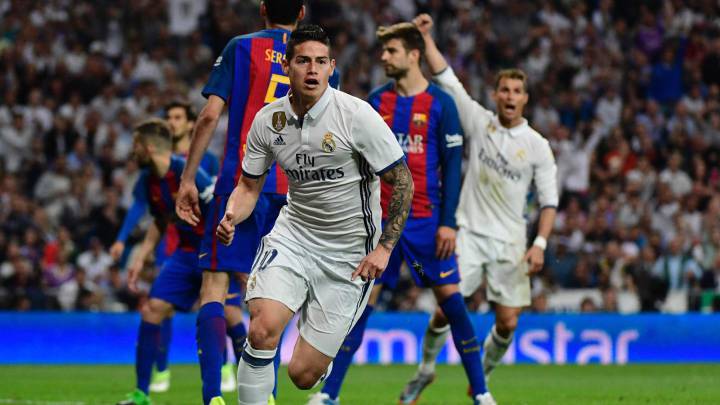 James Rodríguez, centrocampista colombiano del Real Madrid, aparece en la lista de los 10 deportistas menores de 26 años mejor pagados del mundo