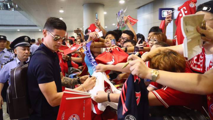 James Rodriguez llega a China