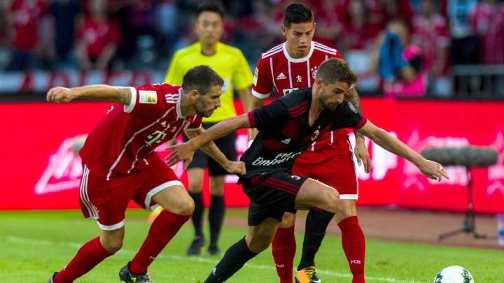 James Rodríguez jugó 45 minutos en la derrota del Munich