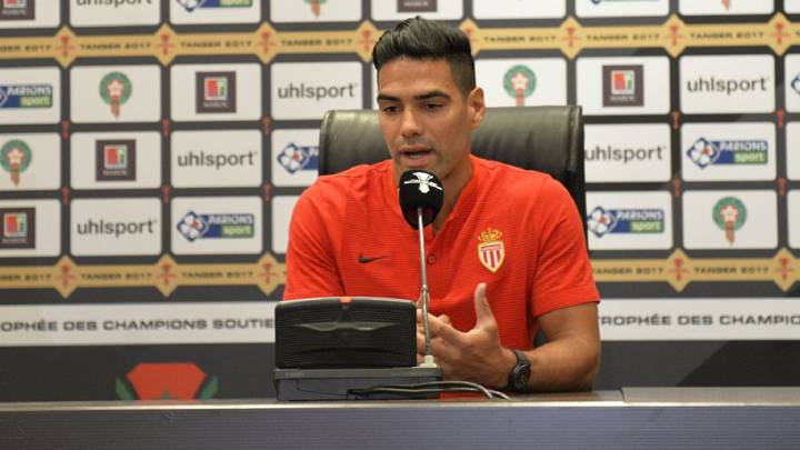 Falcao García, habla en rueda de prensa como capitán de Mónaco