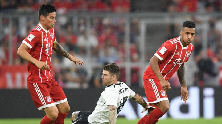 James Rodríguez sufre molestias musculares.