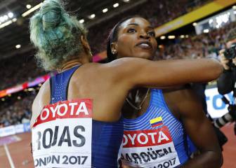 Caterine Ibargüen se queda con la medalla de plata en Londres
