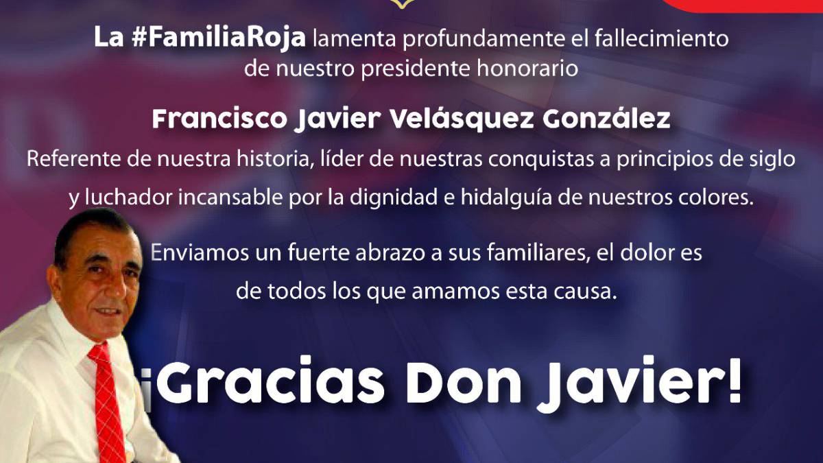 Javier Velásquez, querido y recordado expresidente del Medellín, falleció este martes
