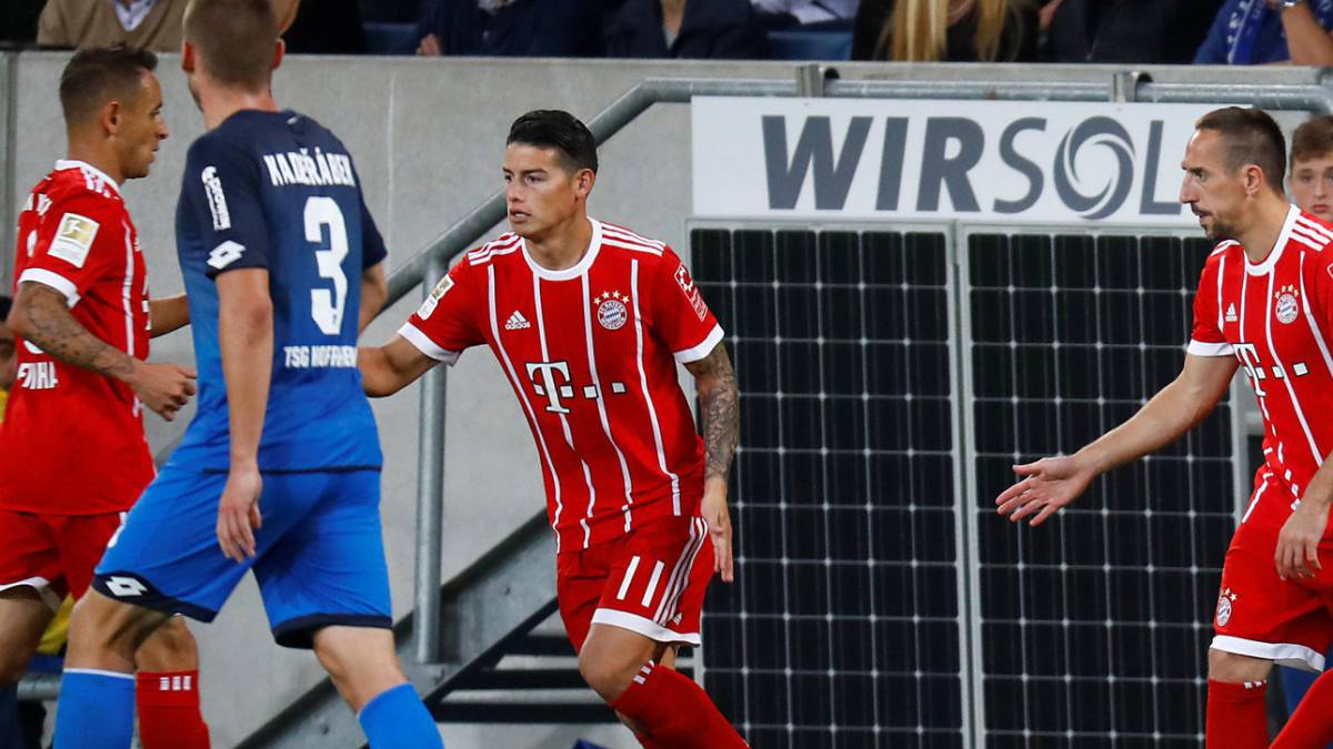James Rodríguez no jugaría con el Bayern Múnich ante el Hoffenheim James Rodríguez no jugaría con el Bayern Múnich ante el Hoffenheim