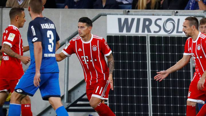James Rodríguez, jugador del Bayern Múnich