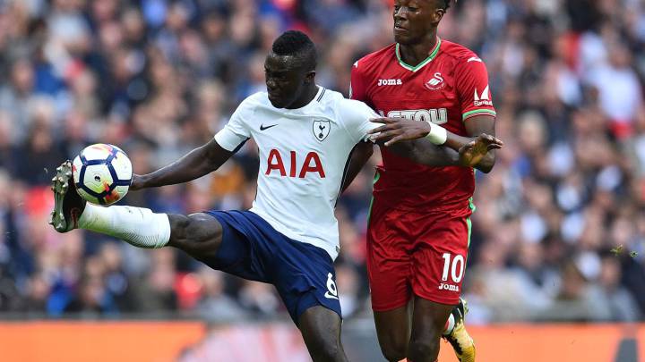 Wembley enloquece con Dávinson Sánchez frente al Swansea