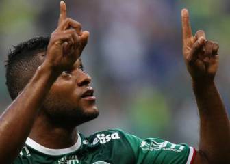 Miguel Ángel Borja, tres meses sin hacer gol con Palmeiras