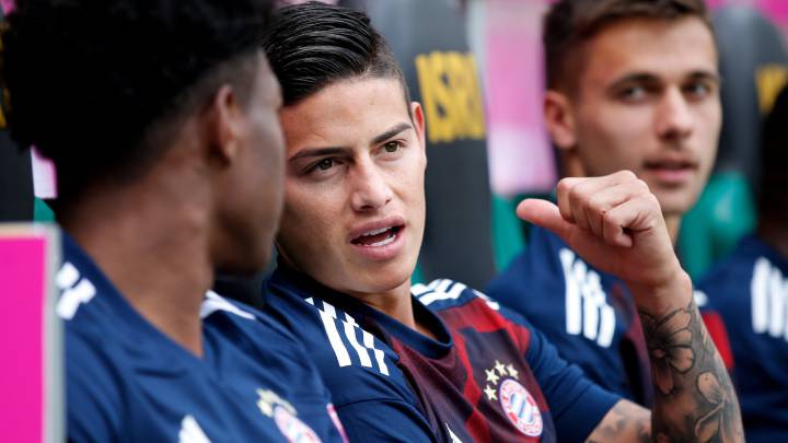 James Rodríguez, volante del Bayern Múnich
