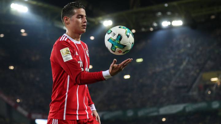 James Rodríguez el mejor jugador del Bayern Múnich en Bundesliga