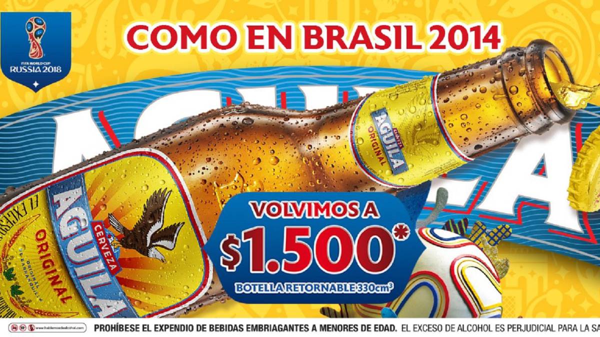 Cerveza Aguila baja de precio y costará $1.500 Cerveza Aguila baja de precio y costará $1.500