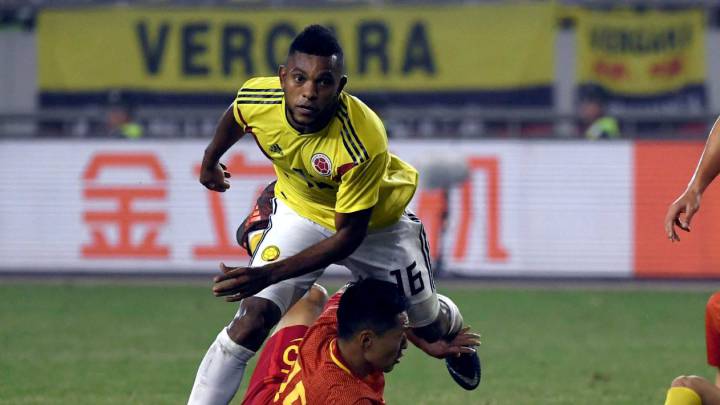 Miguel Borja con la Selección Colombia