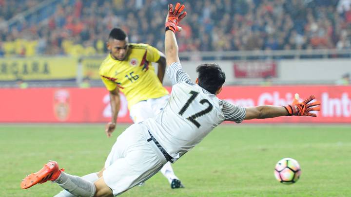 Miguel Ángel Borja marcó doblete en el amistoso ante China.