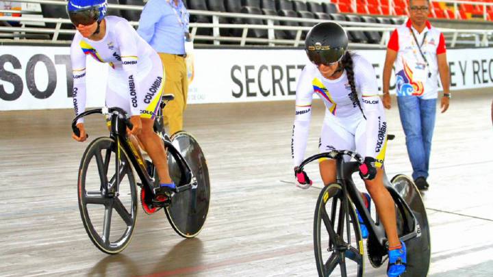 Mariana Pajón y Martha Bayona en ciclismo de Pista