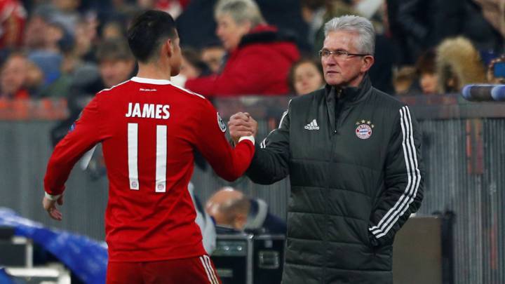 James Rodríguez cumple a las indicaciones y lo que quiere el técnico Jupp Heynckes en el Bayern Múnich