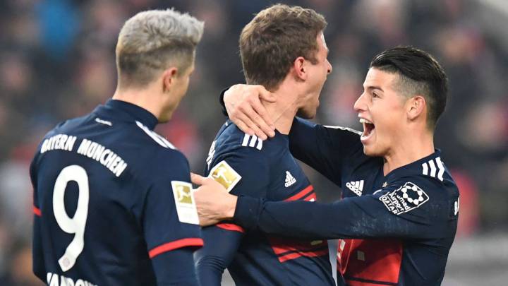 James Rodríguez va por el triplete con el Bayern, algo que no logró con el Real Madrid