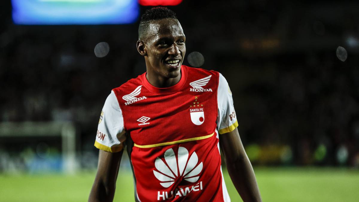 Yerry Mina, ex jugador de Santa Fe y nuevo defensa del Barcelona de España