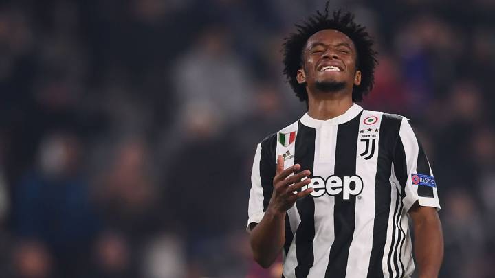 Juan Cuadrado aún está ausente en la Juventus y no ha jugado en lo que va de 2018.
