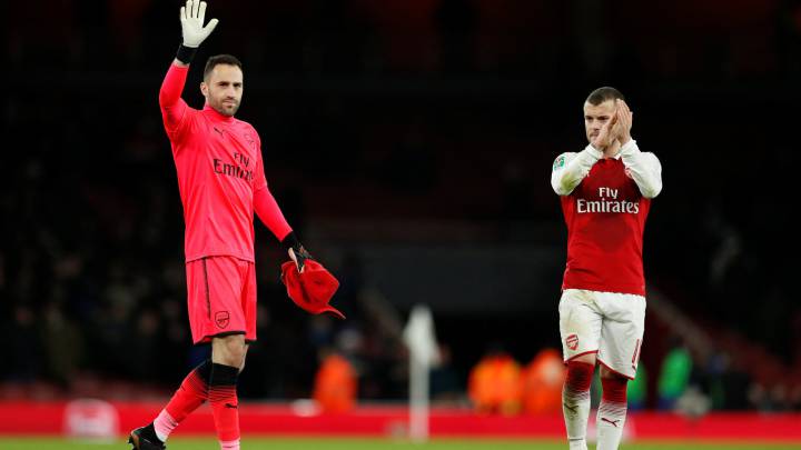 David Ospina, titular con Arsenal en la semifinal de la Carabao Cup ante el Chelsea