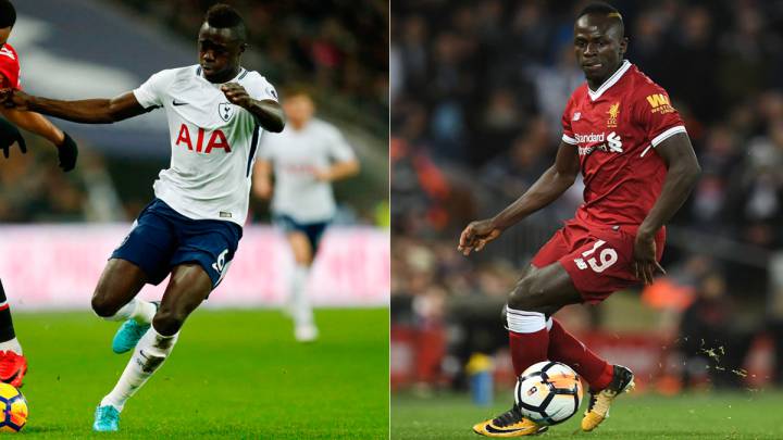 Dávinson Sánchez y Sadio Mané, serán protagonistas en el juego entre Liverpool y Tottenham por la Premier League