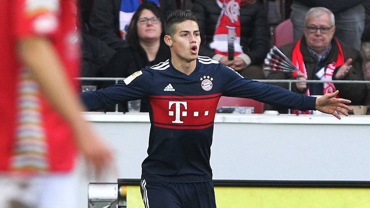 James Rodríguez es el tercer jugador con más minutos en el Bayern Múnich por Bundesliga desde la llegada de Jupp Heynckes