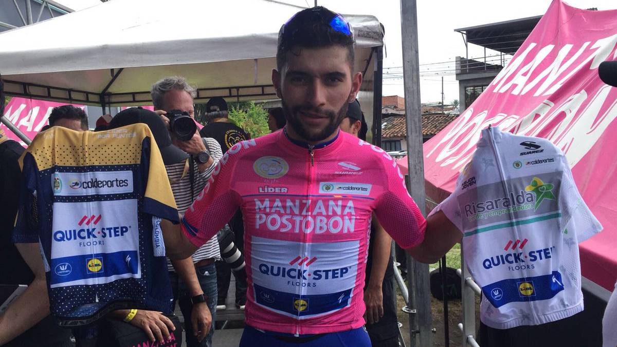 Colombiano Fernando Gaviria, primer líder de giro cilcístico Colombiano Fernando Gaviria, primer líder de giro cilcístico