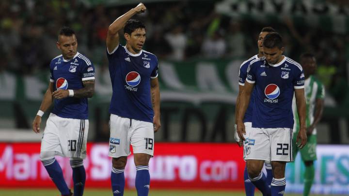 Roberto Ovelar hizo el doblete para que Millonarios alzara el título de Superliga en Medellín.