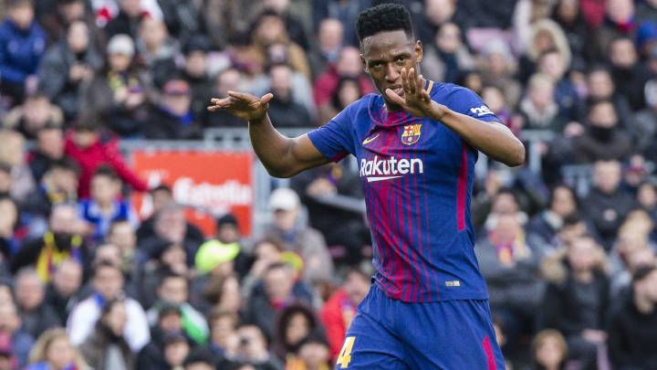 Yerry Mina defensa del Barcelona, podría tener chances en LaLiga previo al duelo de vuelta de Champions frente a Chelsea