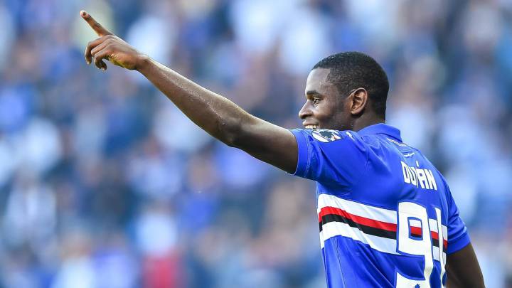 Duván Zapata marca en la goleada del Crotone a la Sampdoria 4-1