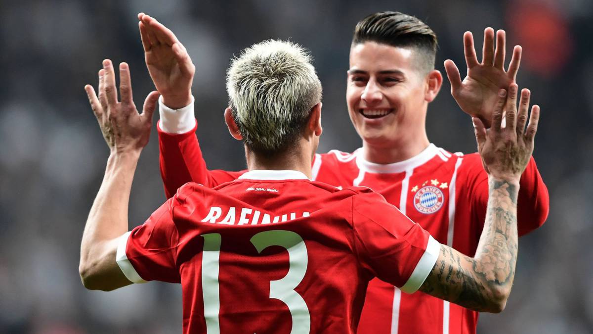 Besiktas 1-3 Bayern Múnich: James juega 56 minutos