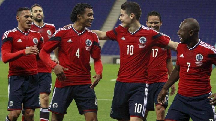 Selección Colombia contra Túnez en 2014