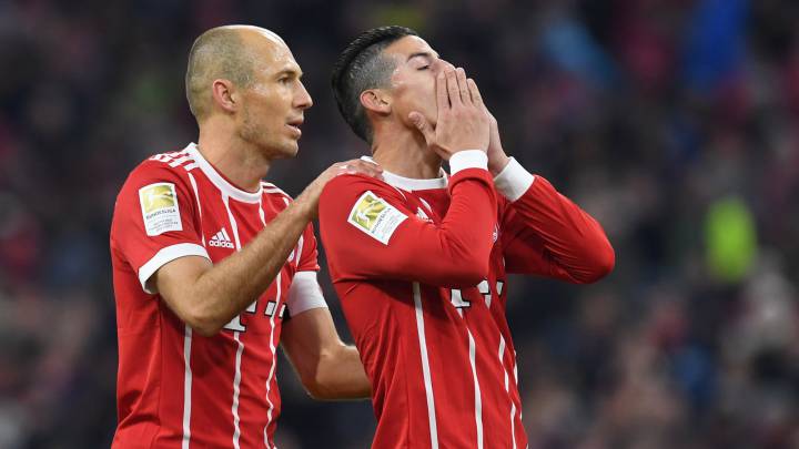 El Bayern de James no saldrá campeón esta fecha, pues el Schalke 04 venció al Wolfsburgo