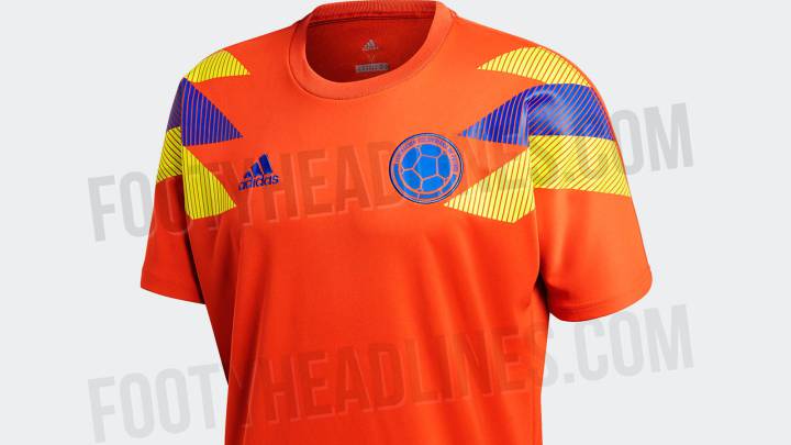 Camiseta naranja de Colombia