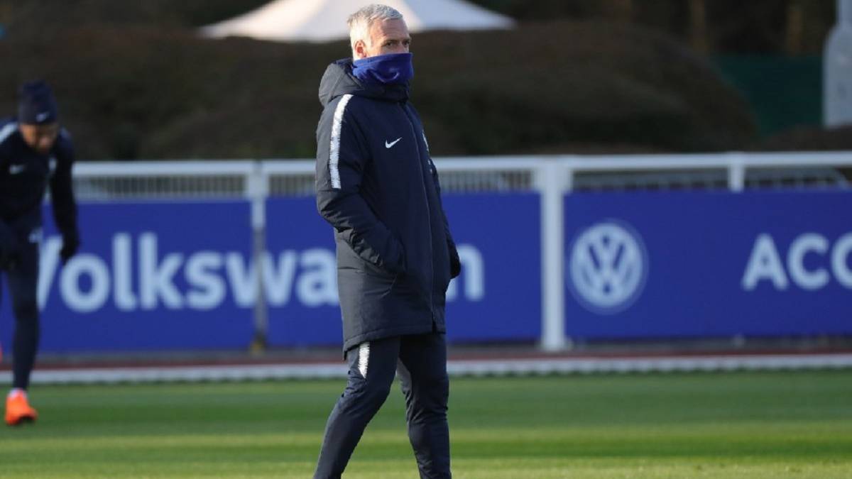 Didier Deschamps, técnico de la selección francesa que enfrentará a Colombia este viernes 23 de marzo