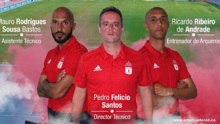 América de Cali presentó su nuevo cuerpo técnico.