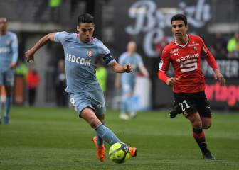 Falcao da una asistencia en empate de Mónaco y Rennes