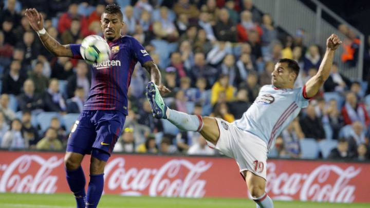 El Celta le empata al líder Barça con un gol con la mano