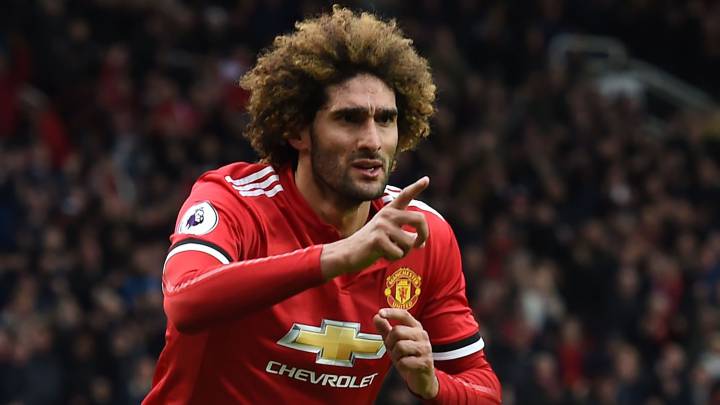 Marouane Fellaini marcó el gol del triunfo del United ante el Arsenal